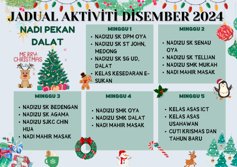 Green-Colorful-Christmas-Illustration-Class-Schedule